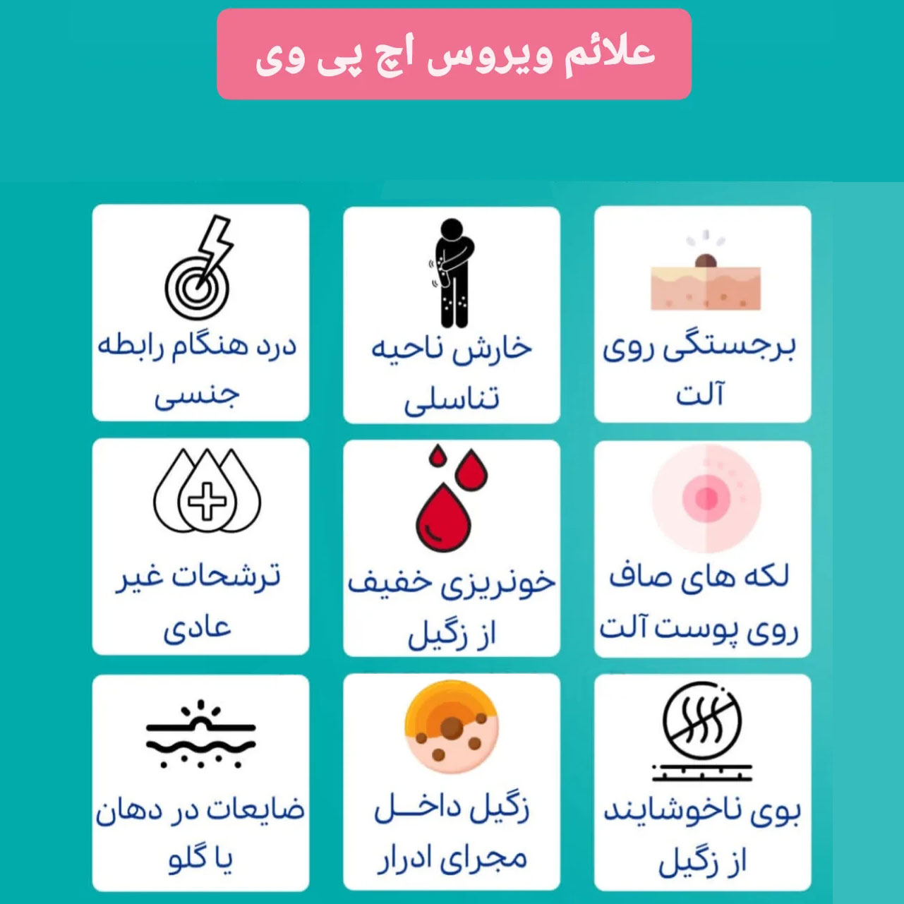 علائم ویروس اچ پی وی چیست ؟