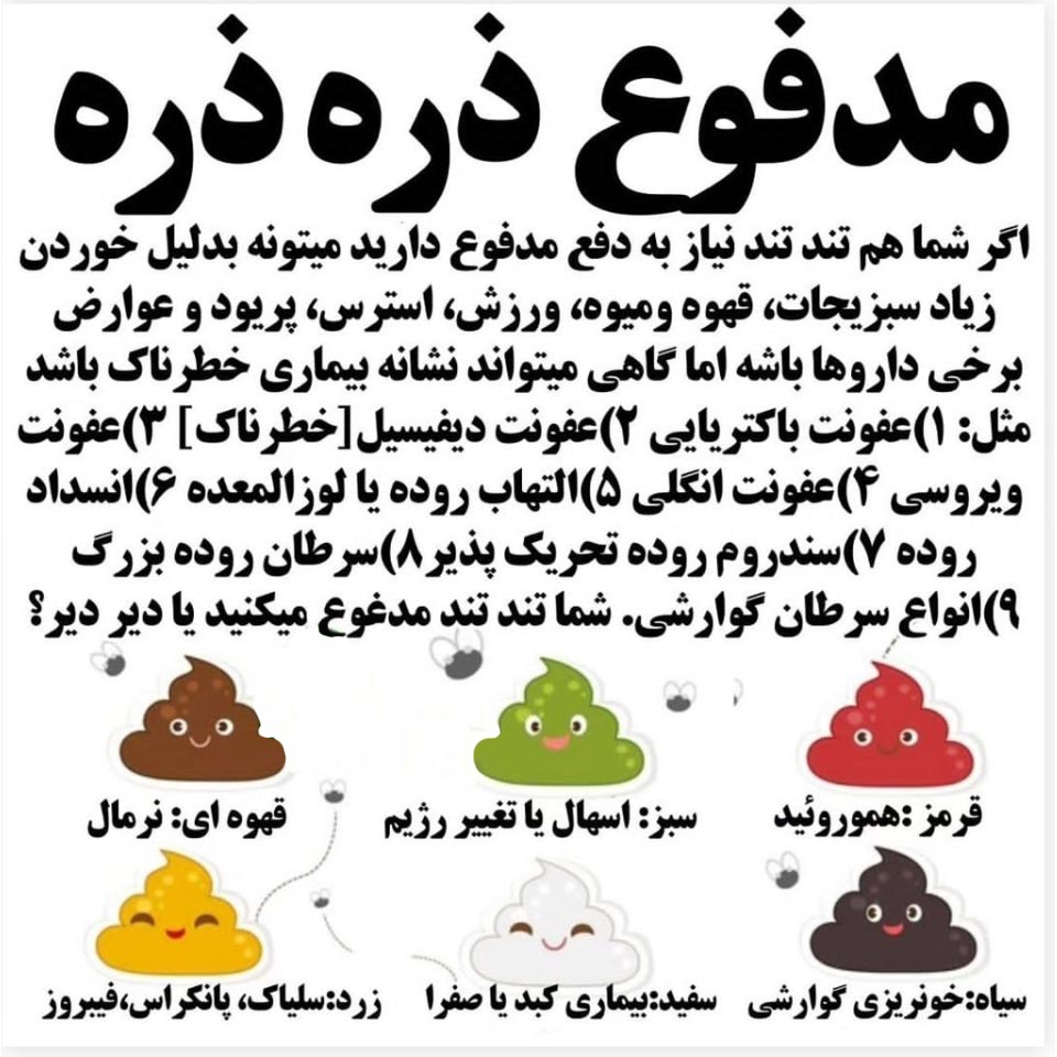 مدفوع تند تند و ذره ذره از علائم سرطان روده
